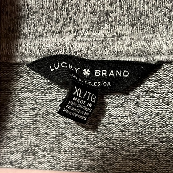 Lucky Brand gray cowl neck sweater-EUC - Picture 8 of 8